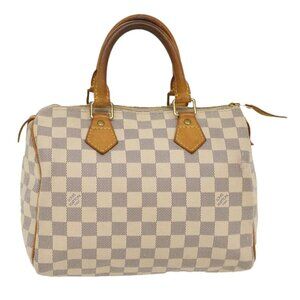 LOUIS VUITTON Damier Azur Speedy 25 Hand Bag